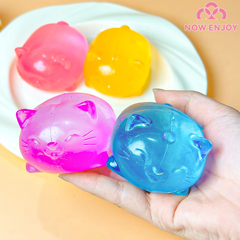 Kids Toys Now - 지금 바로 1개입 고무 고양이 스퀴시