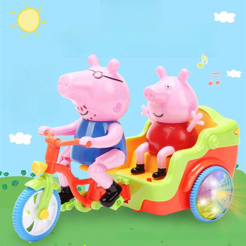 Kids Toys Electric Car - 배터리 작동 핑크색 돼지 모양 전동