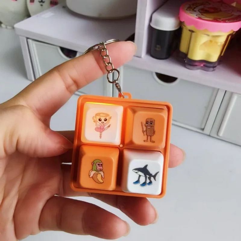 Kids Quiet Toys - 4개의 키로 구성된 이탈리아 브레인로트 음성
