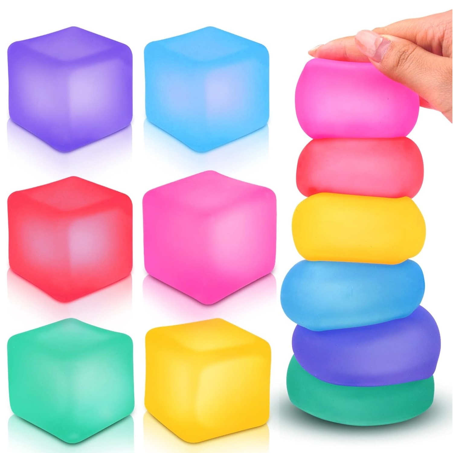 Kids Quiet Toys - 스트레스 큐브 스퀴시 피젯 토이, 휴식을