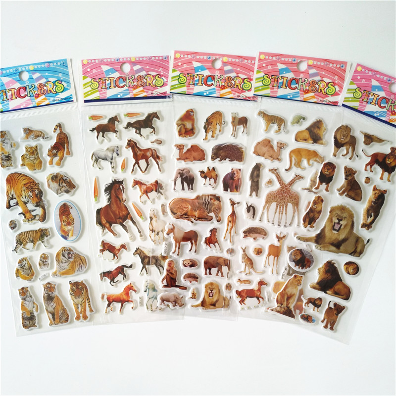 Kids Toys Elephant - 야생 동물 스타일 스티커 클래식 장난감