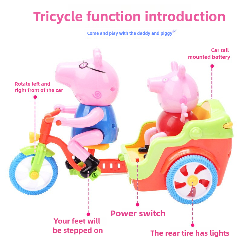 배터리 작동 핑크색 돼지 모양 전동 자동차, 어린이용  - Kids Toys Electric Car 리뷰 및 가격