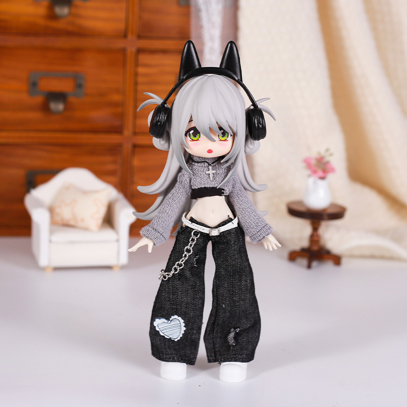 Bjd 인형 옷 거리 패션 기질 청바지 조끼 스웨터 세 - Kids Toys Variety 리뷰 및 가격
