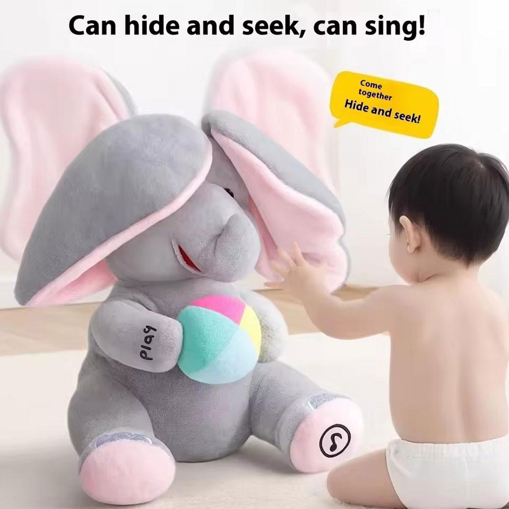 숨바꼭질을 하는 코끼리 인형, 귀를 흔들며 즐거운 노래 - Kids Toys Elephant 리뷰 및 가격