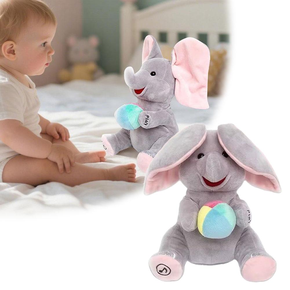 숨바꼭질을 하는 코끼리 인형, 귀 흔드는 기능과 음악, - Kids Toys Elephant 리뷰 및 가격