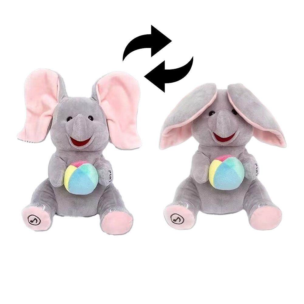 숨바꼭질을 하는 코끼리 인형, 귀 흔드는 기능과 음악, - Kids Toys Elephant 리뷰 및 가격