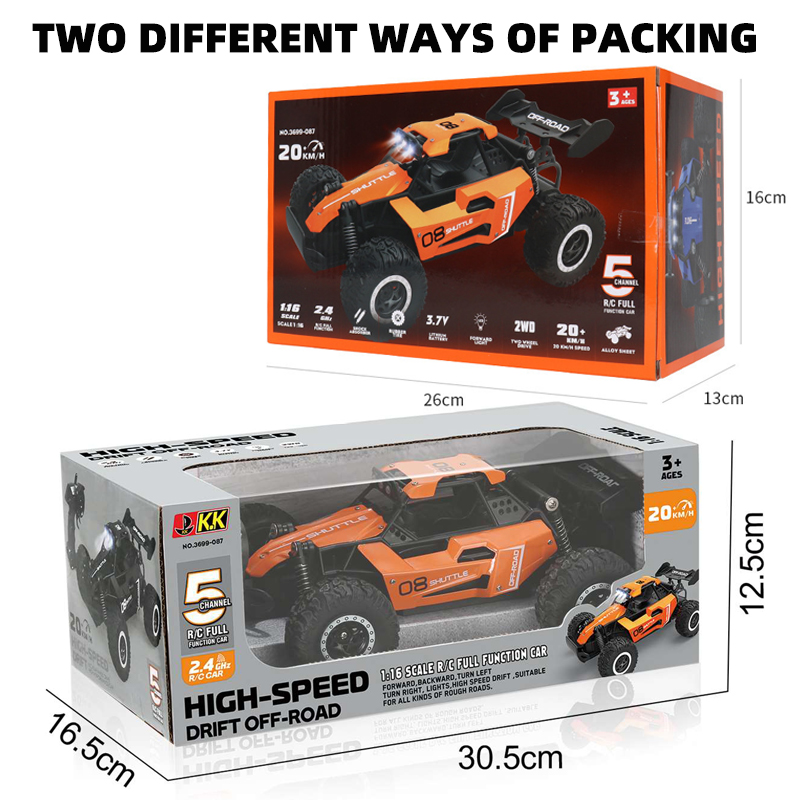 1:16 고속 RC카 2.4G 20KM/H 2륜/4륜  - Kids' Toys Channel 리뷰 및 가격