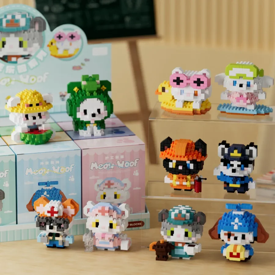 동물 작은 입자 고양이 미니 빌딩 블록 DIY 조립 벽 - Kids Toys 10 Year Old 리뷰 및 가격