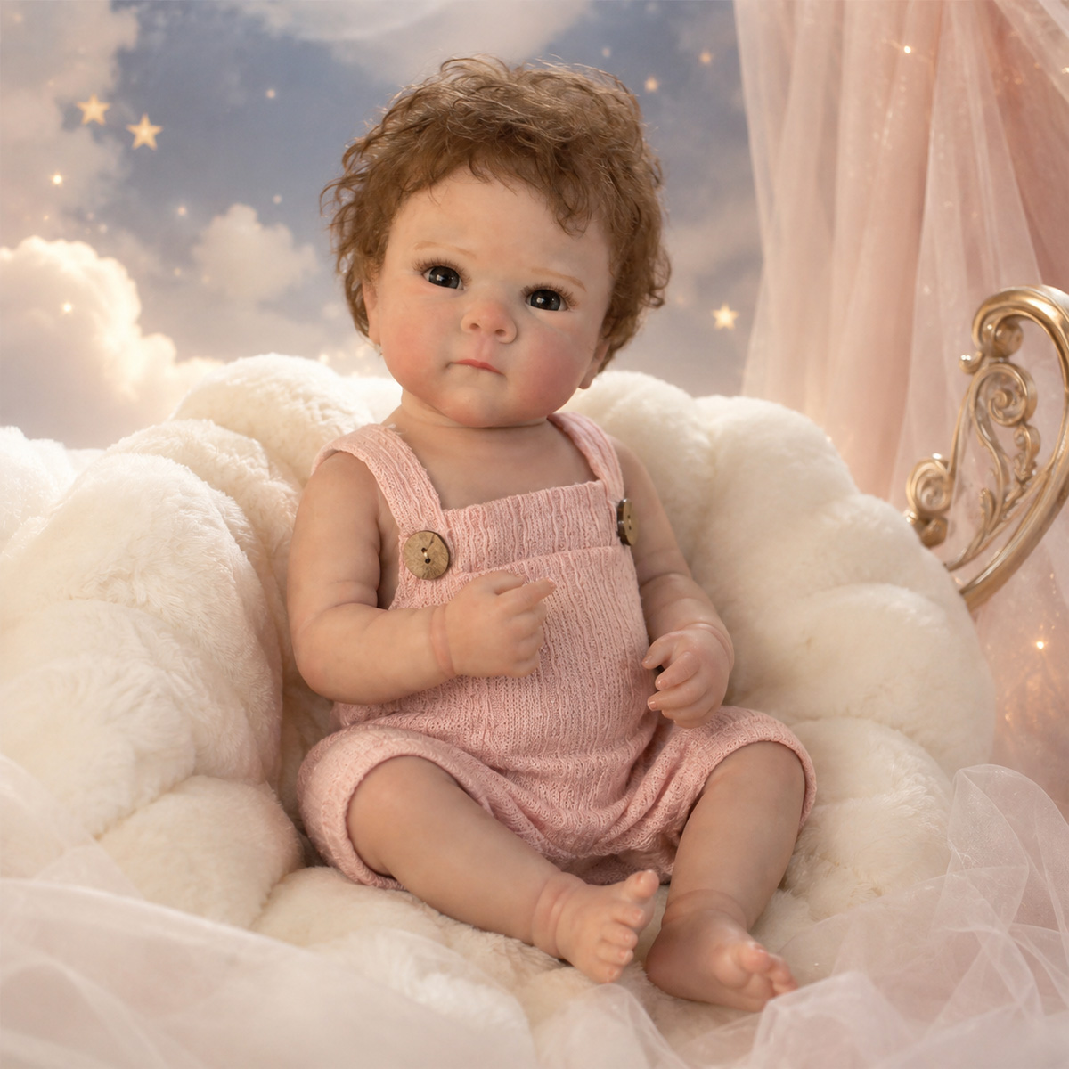 50CM 리본 베이비돌, 실제 신생아처럼 보이는 3D  - Kids Toys New Born 리뷰 및 가격