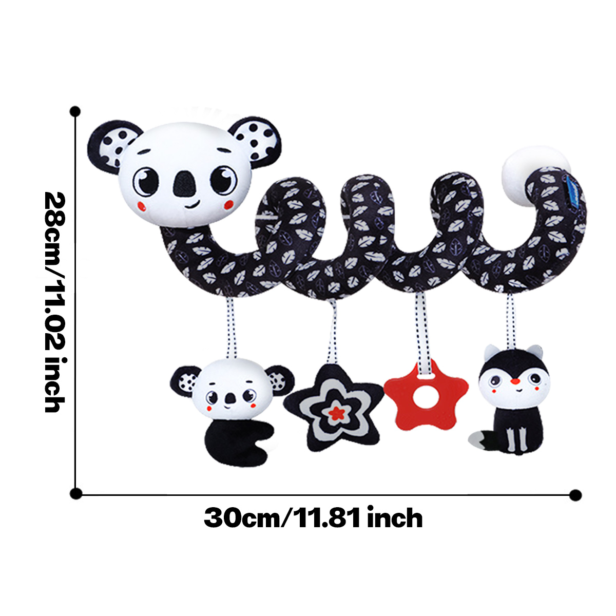 나선형 플러시 장난감, 흑백 유모차 카시트 장난감, 아 - Kids Toys New Born 리뷰 및 가격