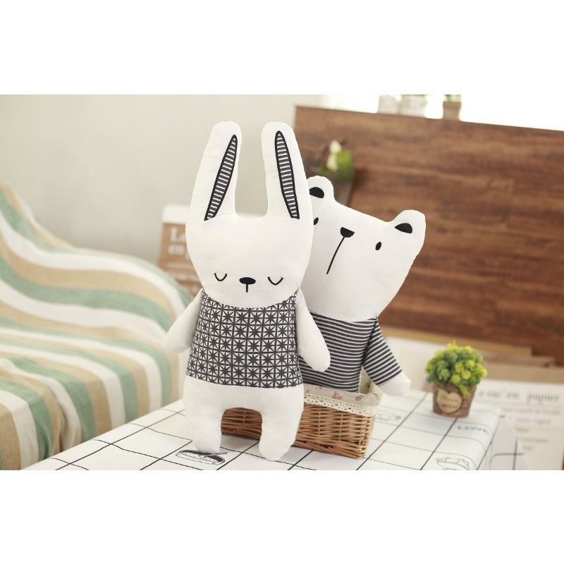면으로 채워진 인형 토끼 곰 유니콘 플러시 베개 아기  - Kids Toys New Born 리뷰 및 가격