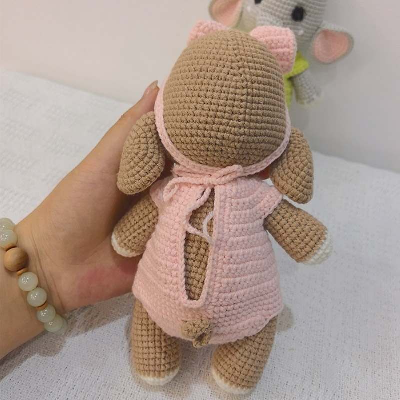 수제 크로셰 코끼리 커플 플러시 장난감 - 귀여운 부드 - Kids Toys Elephant 리뷰 및 가격