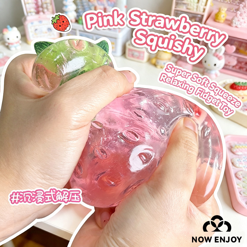 지금 1개입 슈퍼 소프트 질감의 대형 딸기 스퀴즈 장난 - Kids Toys Now 리뷰 및 가격