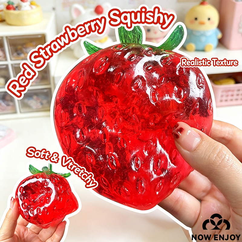 지금 1개입 슈퍼 소프트 질감의 대형 딸기 스퀴즈 장난 - Kids Toys Now 리뷰 및 가격