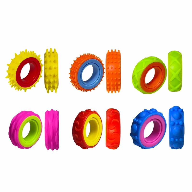 6PCS 감각 장난감 어린이를위한 피젯 링 손가락 스피 - Kids Quiet Toys 리뷰 및 가격