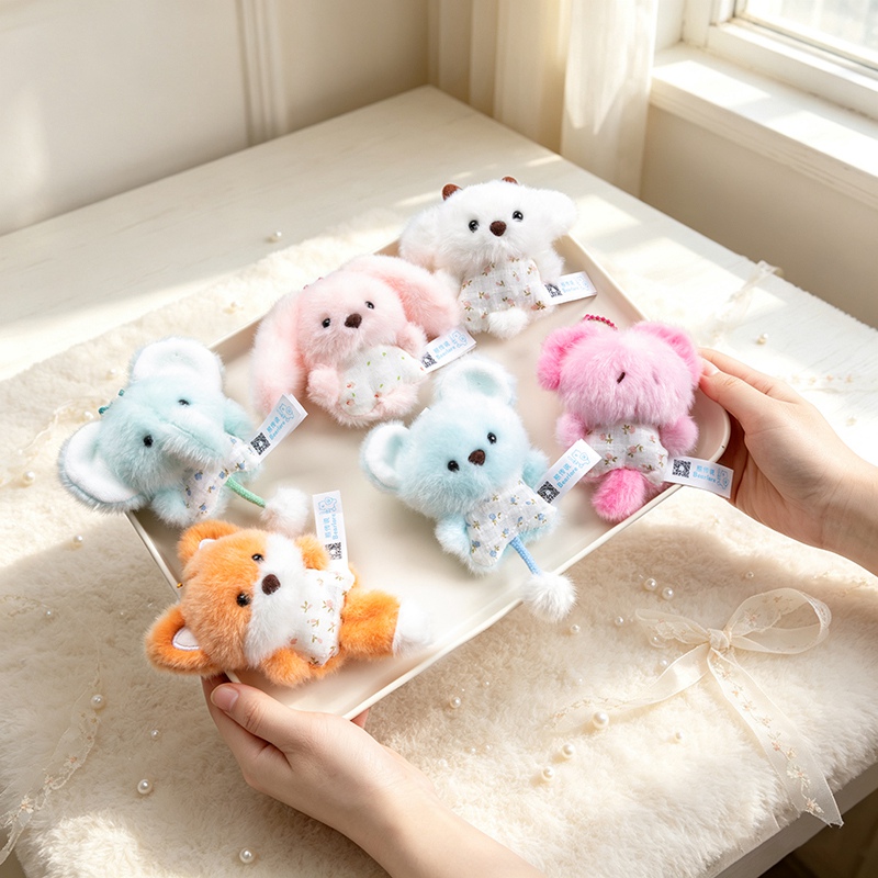 9-11cm 미니 동물 인형 펜던트 키체인 코끼리 양  - Kids Toys Elephant 리뷰 및 가격