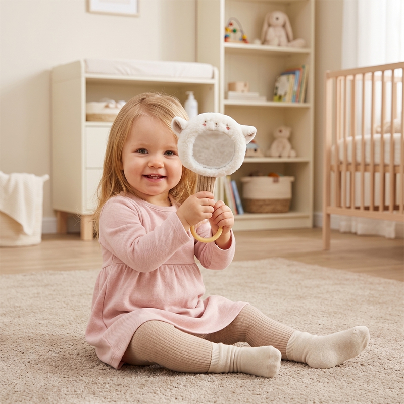신생아 선물 아기 플러시 토끼 손거울 딸랑이 장난감 고 - Kids Toys New Born 리뷰 및 가격