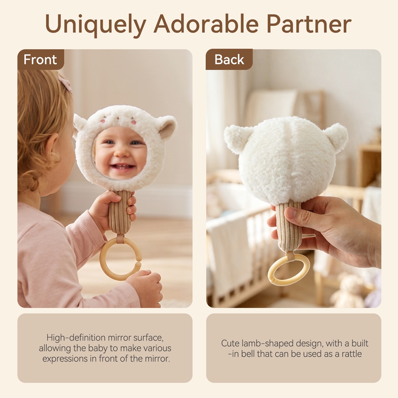 신생아 선물 아기 플러시 토끼 손거울 딸랑이 장난감 고 - Kids Toys New Born 리뷰 및 가격