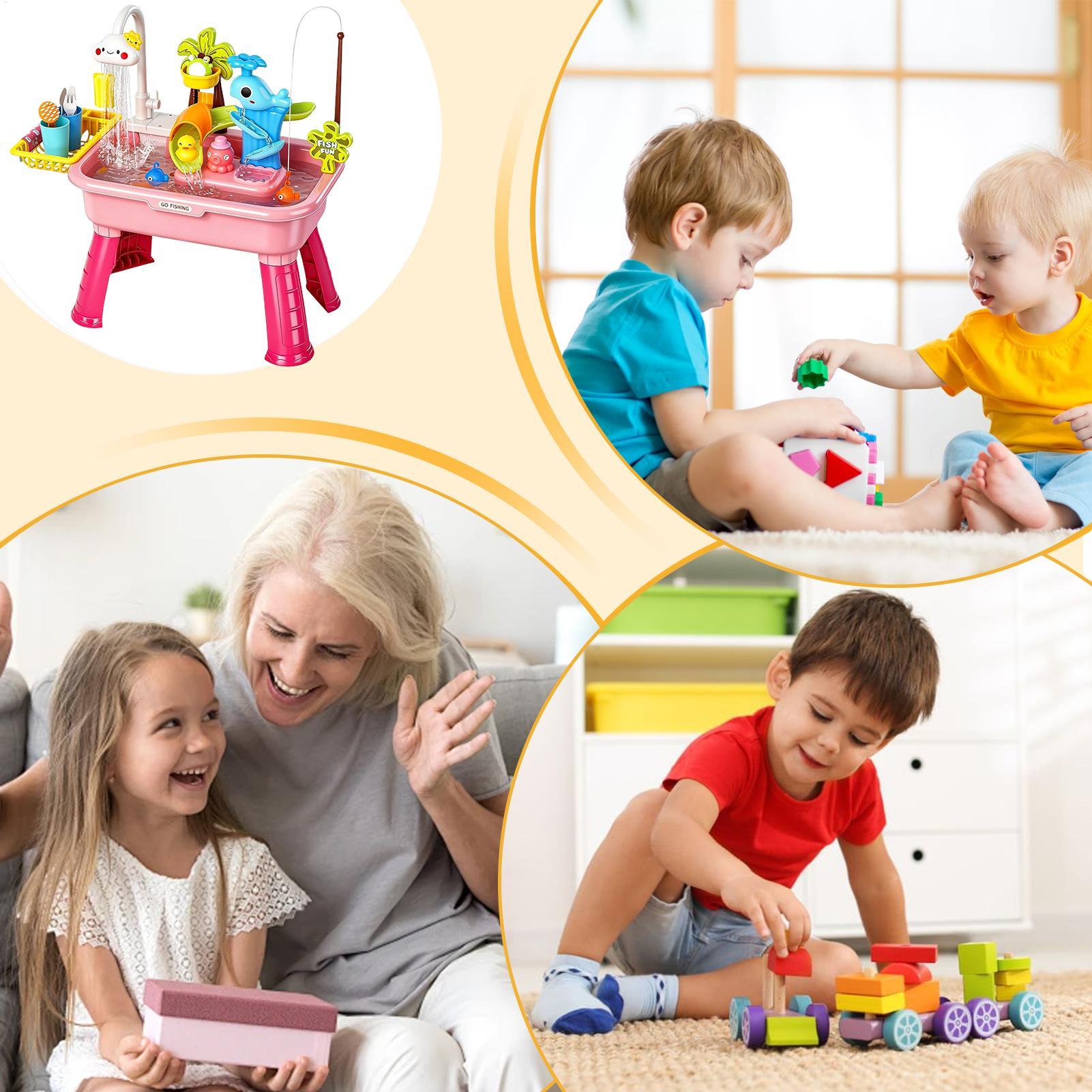 어린이용 전기 물놀이 싱크대(물이 흐르는 기능 포함), - Kids Toys Kitchen 리뷰 및 가격