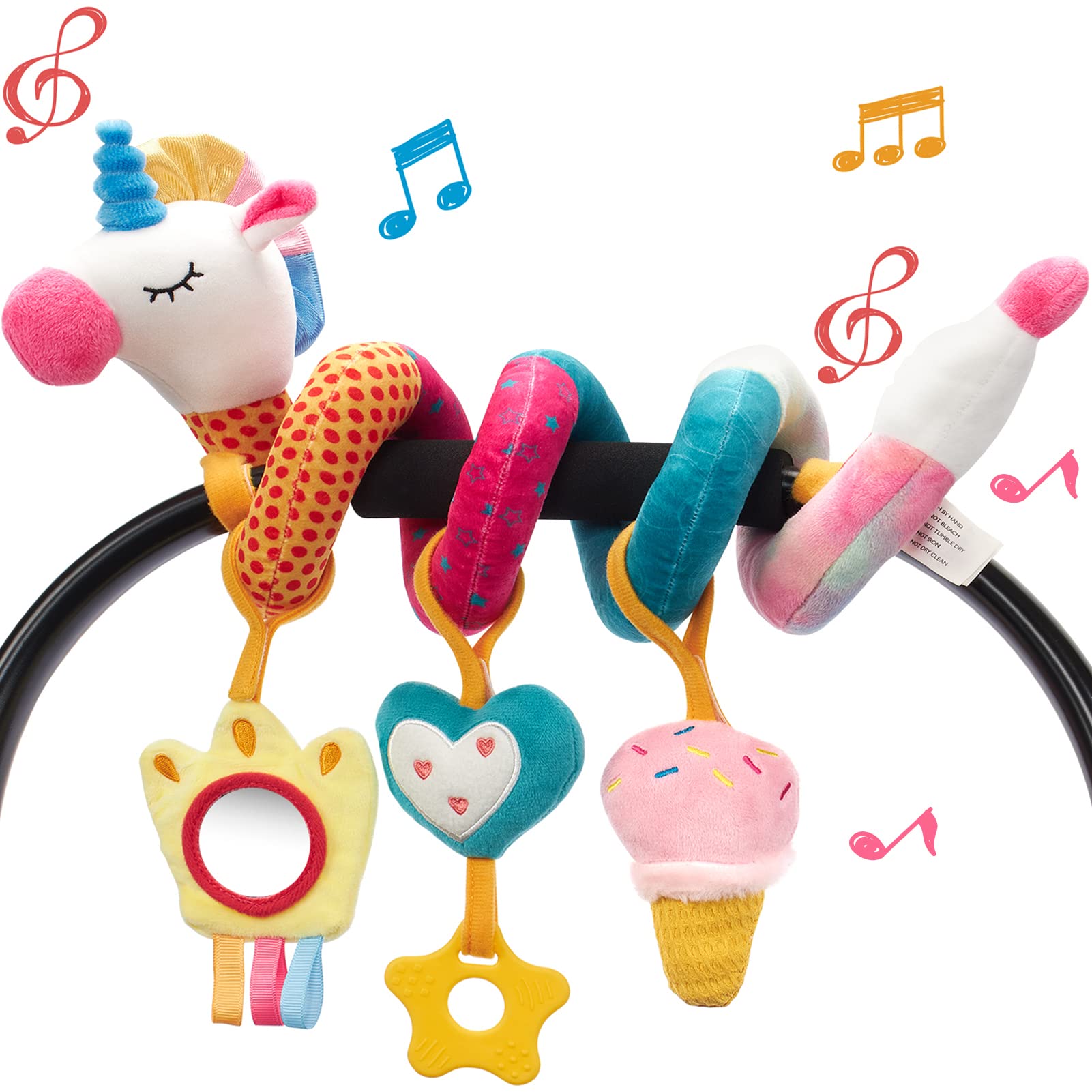 아기용 카시트 장난감, 딸랑이 거울 주름, 삐딱한 카시 - Kids Toys New Born 리뷰 및 가격